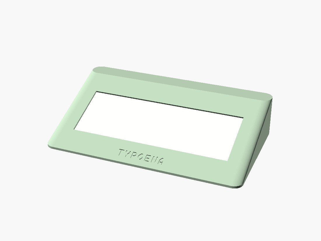Top half (plan_up) — deck underside: the screen in its recess and the bracket bosses