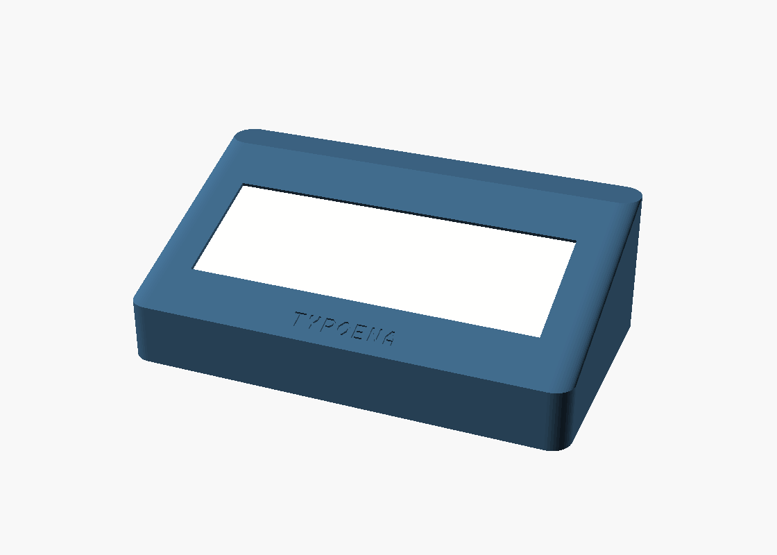 The deck: bezel lip framing the e-paper aperture, screen ghosted in